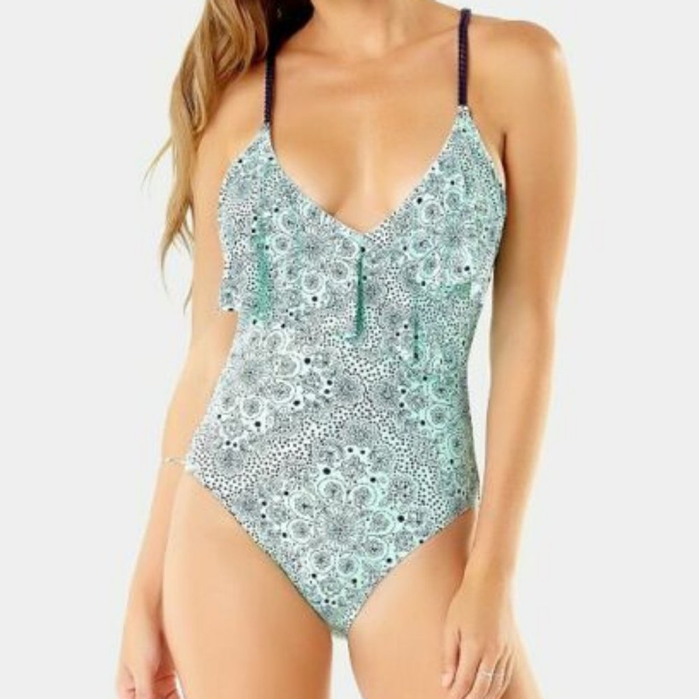 NWT! Anne Cole Medallion One Piece Swimsuit W2